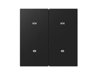 Akubela 2 Gang Curtain Switch (EU/Zigbee) SM-2C Black